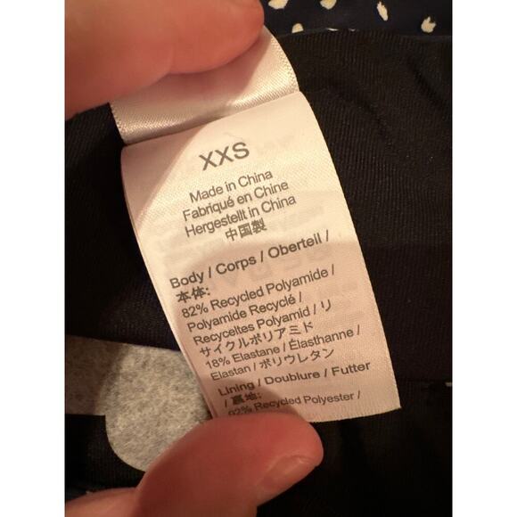 J. Crew Hipster Bikini Bottom in Navy Blue & White Polka Dot Sz XXS NEW - Picture 6 of 7